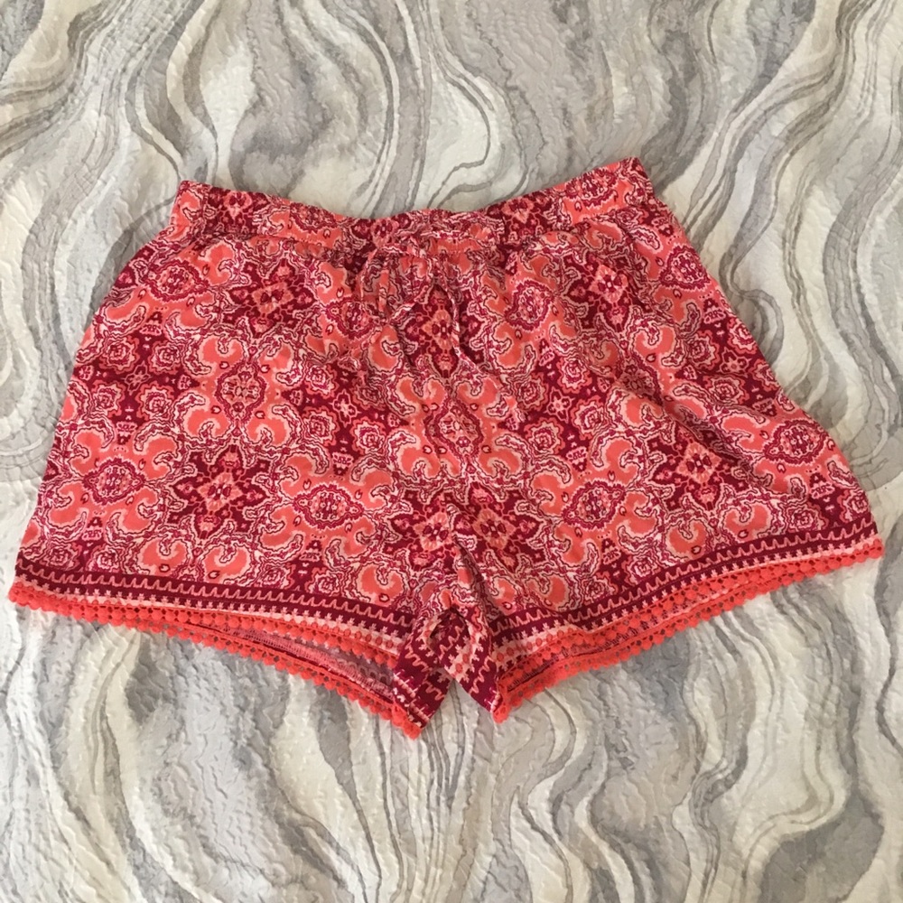 Hollister Pink Flowy Shorts